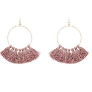Wilde Carnation Hoops in Mauve
